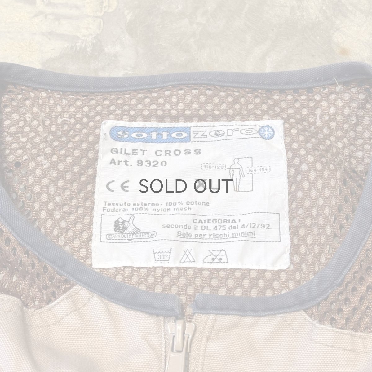 画像10: MESH SWITCHED MULTI POCKET ZIP UP VEST / Mens XL (10)
