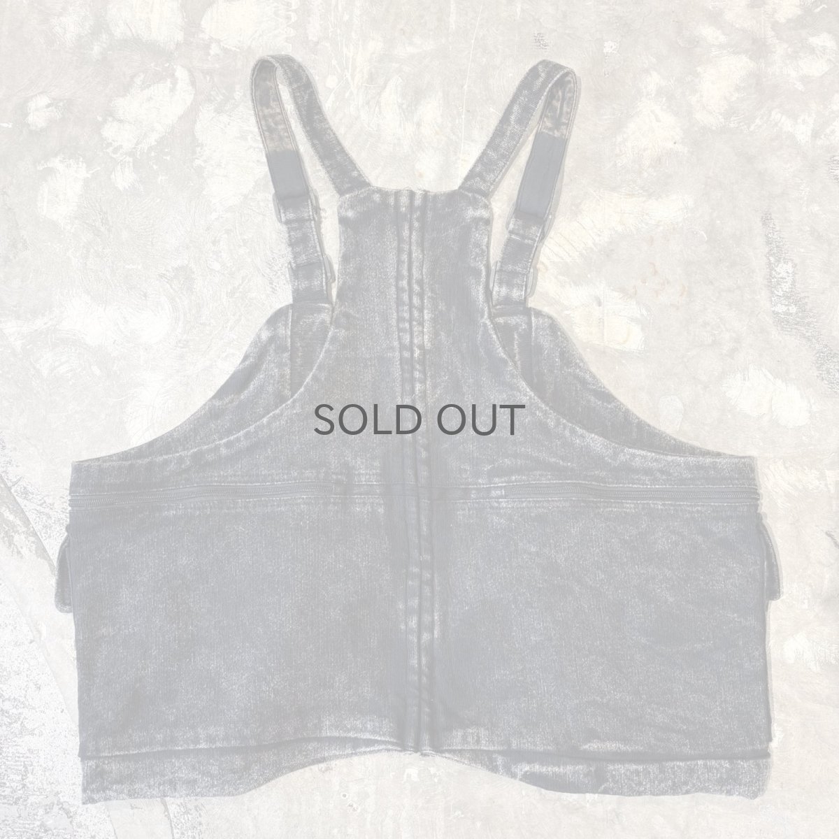 画像2: MULTI POCKET OVERALL STYLE VEST / Mens L (2)