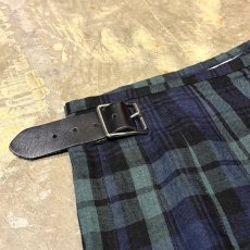 画像7: ALL OVER CHECK PATTERN WRAP SKIRT / W29~31 / MADE IN IRELAND (7)