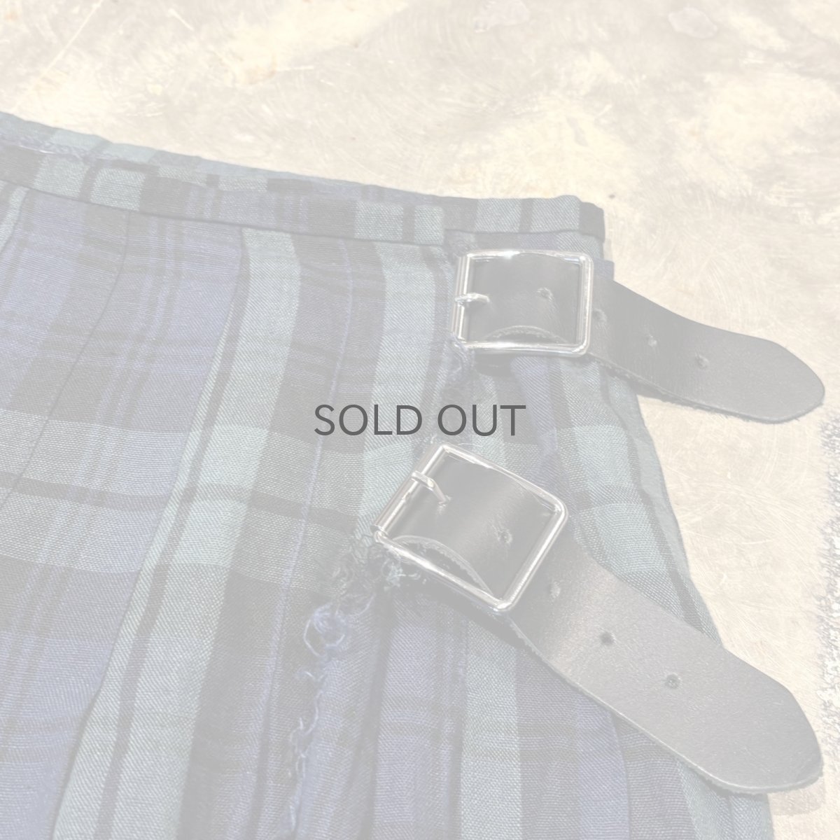 画像8: ALL OVER CHECK PATTERN WRAP SKIRT / W29~31 / MADE IN IRELAND (8)