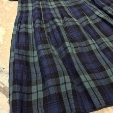 画像5: ALL OVER CHECK PATTERN WRAP SKIRT / W29~31 / MADE IN IRELAND (5)