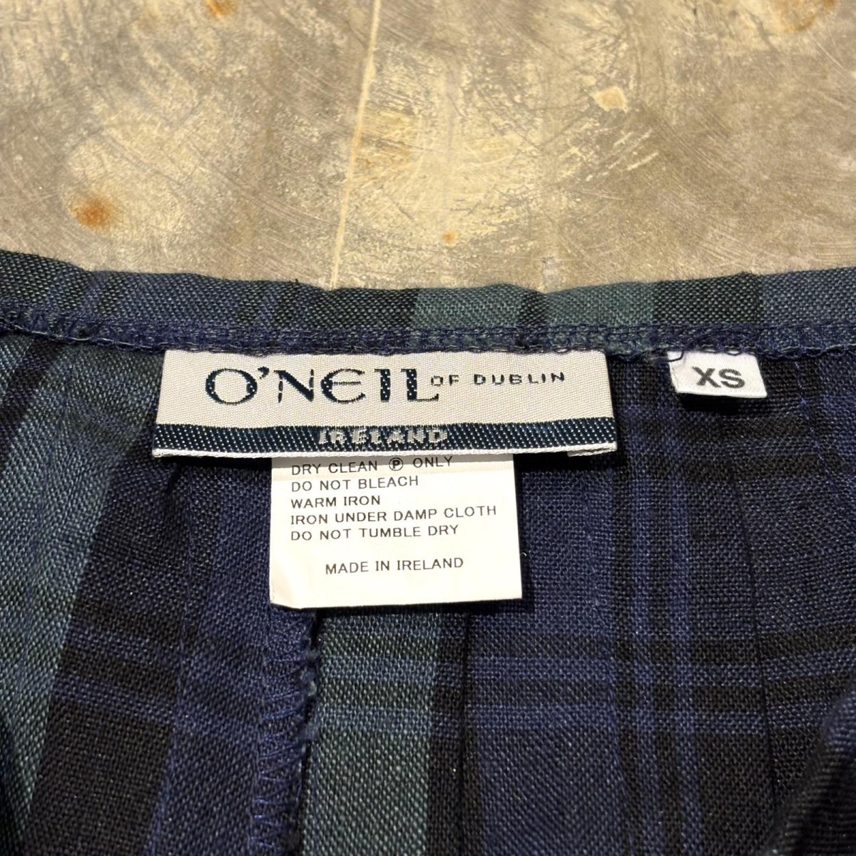 画像10: ALL OVER CHECK PATTERN WRAP SKIRT / W29~31 / MADE IN IRELAND (10)