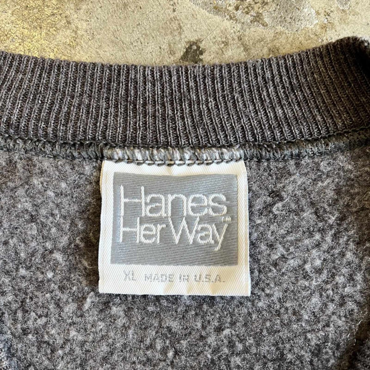 画像11: GREY COLOR RAGLAN SLEEVE DESIGN L/S SWEAT / Ladies L(XL) / MADE IN USA (11)