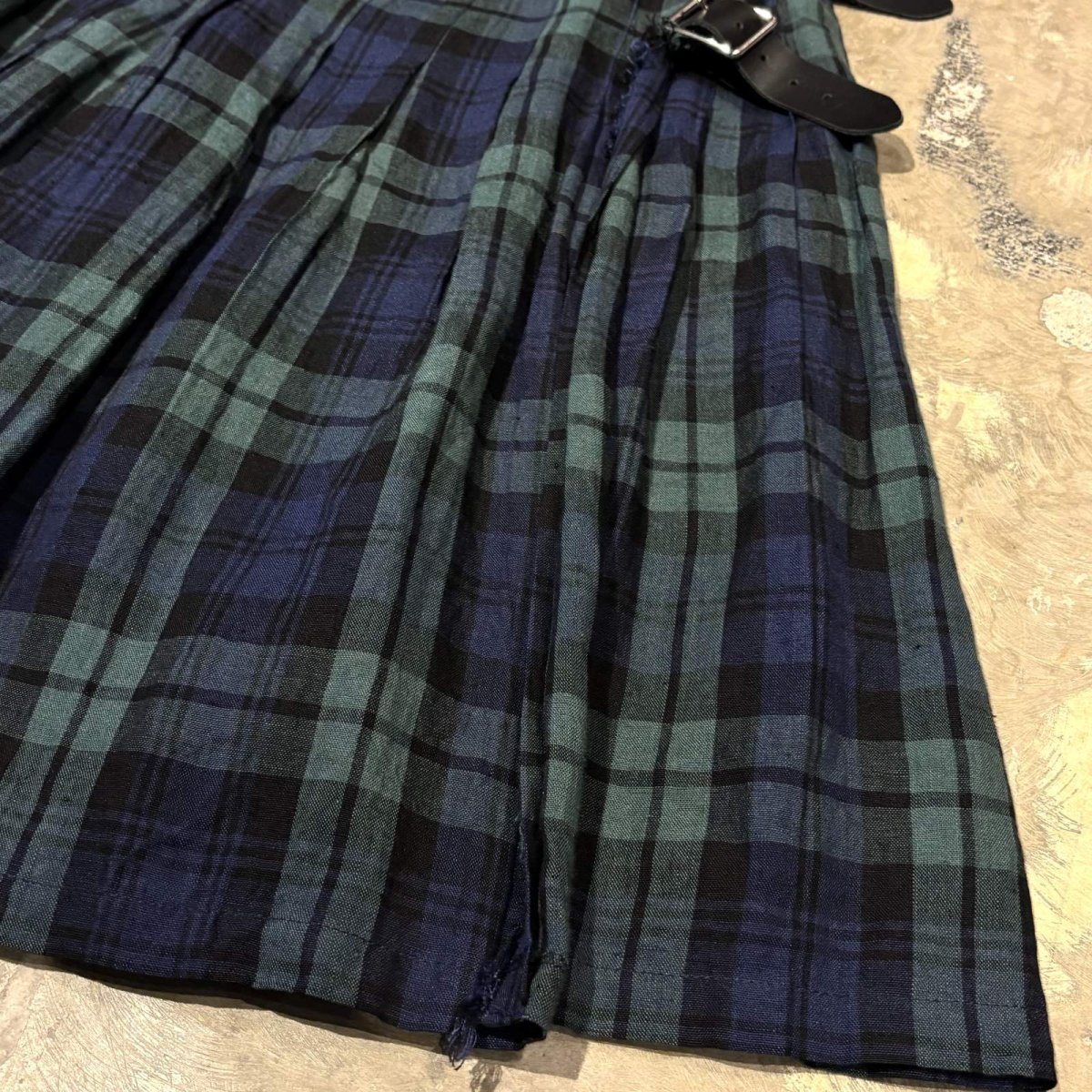 画像6: ALL OVER CHECK PATTERN WRAP SKIRT / W29~31 / MADE IN IRELAND (6)