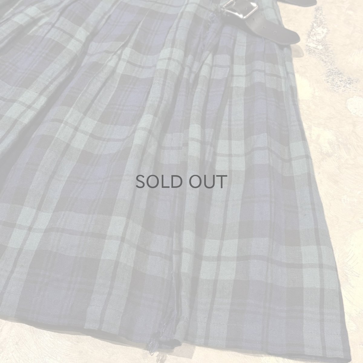 画像6: ALL OVER CHECK PATTERN WRAP SKIRT / W29~31 / MADE IN IRELAND (6)