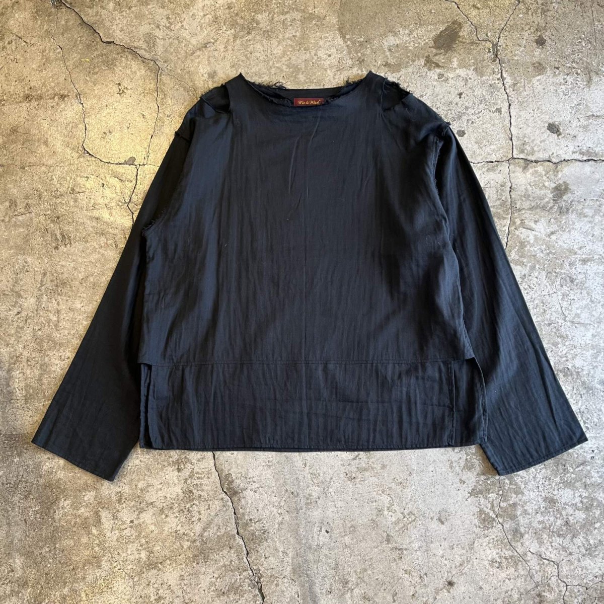画像1: 【Wiz&Witch】"MOS" LONG SLEEVE TOPS / OS / BLACK (1)
