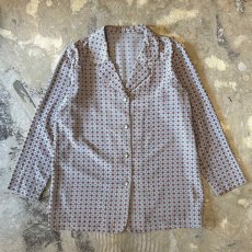 画像1: ALL OVER PATTERN L/S PAJAMA SHIRT / Mens M (1)