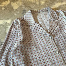 画像3: ALL OVER PATTERN L/S PAJAMA SHIRT / Mens M (3)