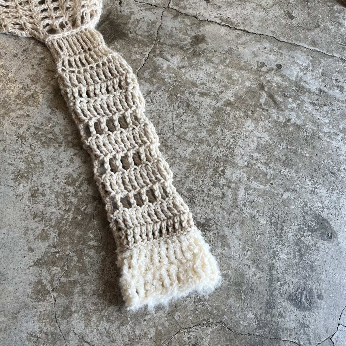 画像6: 【Wiz&Witch】×"ANNDE TSUKTTE" ONE OFF HAND KNIT LOOSE TOPS / OS (6)