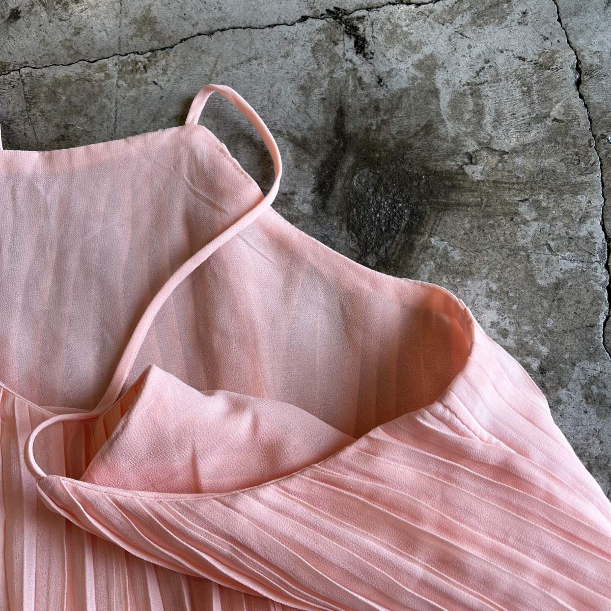 画像8: ALL OVER PLEATS DESIGN PINK COLOR CAMISOLE / Ladies M (8)