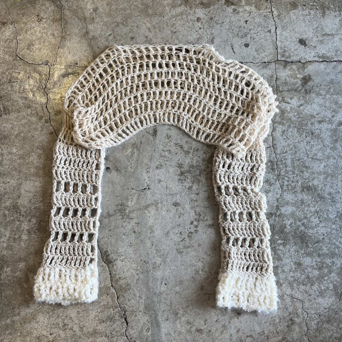 画像1: 【Wiz&Witch】×"ANNDE TSUKTTE" ONE OFF HAND KNIT LOOSE TOPS / OS (1)