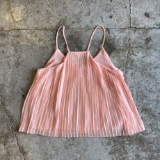 画像2: ALL OVER PLEATS DESIGN PINK COLOR CAMISOLE / Ladies M (2)