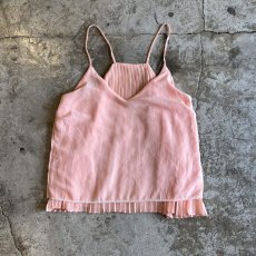 画像3: ALL OVER PLEATS DESIGN PINK COLOR CAMISOLE / Ladies M (3)