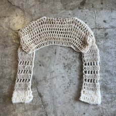 画像2: 【Wiz&Witch】×"ANNDE TSUKTTE" ONE OFF HAND KNIT LOOSE TOPS / OS (2)
