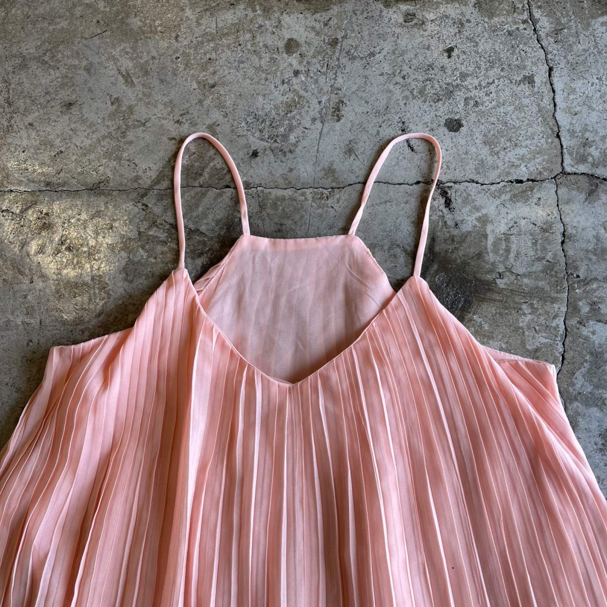 画像7: ALL OVER PLEATS DESIGN PINK COLOR CAMISOLE / Ladies M (7)