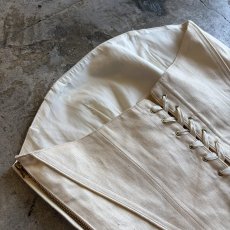 画像8: IVORY COLOR BACK LACE UP DESIGN CORSET / Ladies M~L (8)