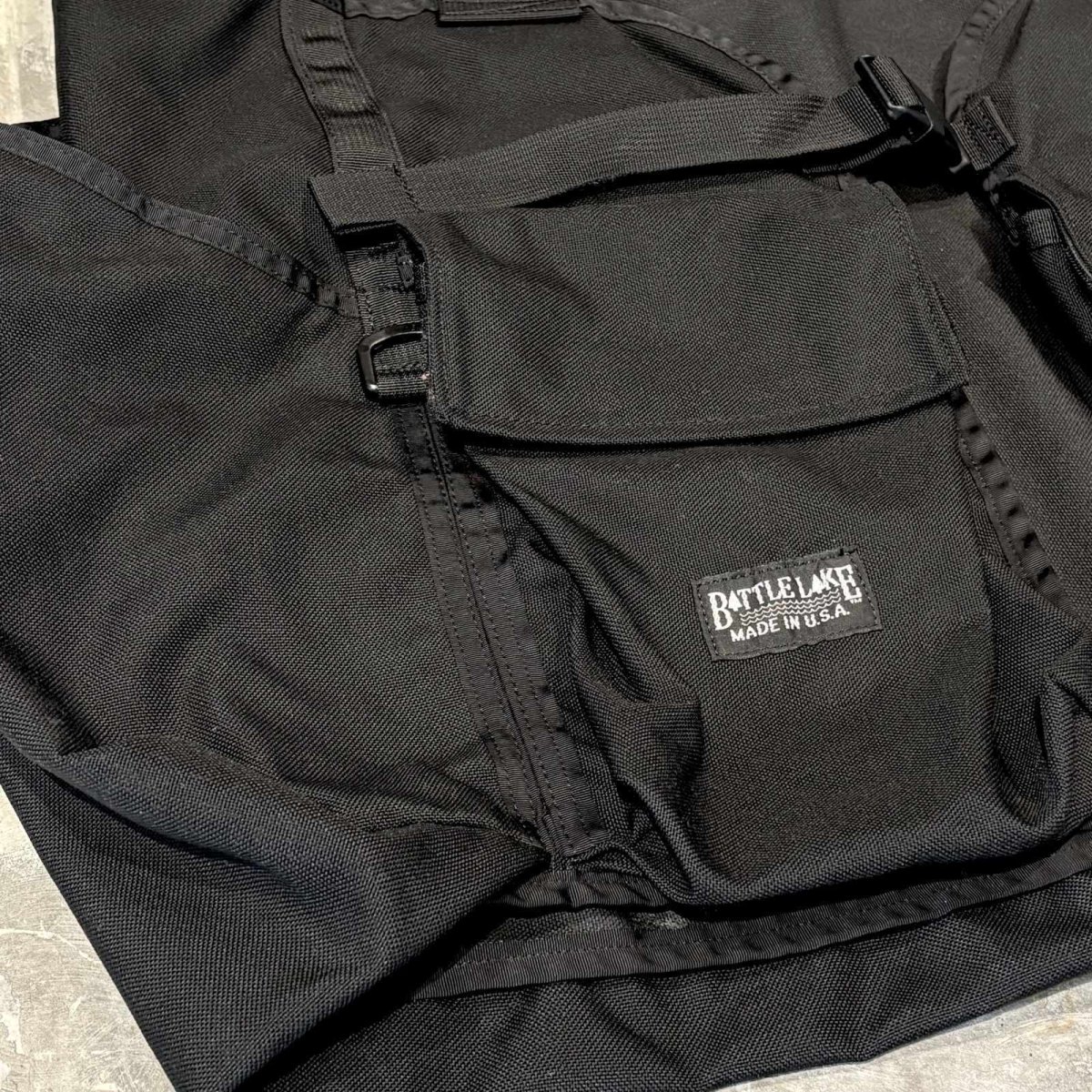 画像5: MULTI POCKET OVERALL STYLE VEST / Mens L~XL / MADE IN USA (5)