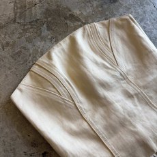 画像3: IVORY COLOR BACK LACE UP DESIGN CORSET / Ladies M~L (3)