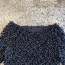 画像8: ALL OVER SHORT FRINGE BOAT NECK DESIGN TOPS / Ladies XS~S (8)