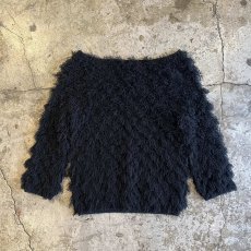 画像2: ALL OVER SHORT FRINGE BOAT NECK DESIGN TOPS / Ladies XS~S (2)