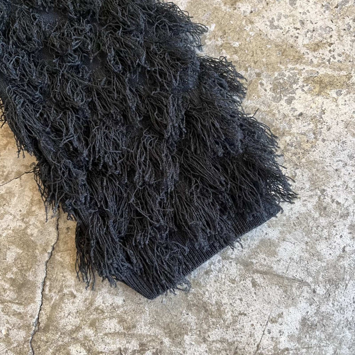 画像6: ALL OVER SHORT FRINGE BOAT NECK DESIGN TOPS / Ladies XS~S (6)