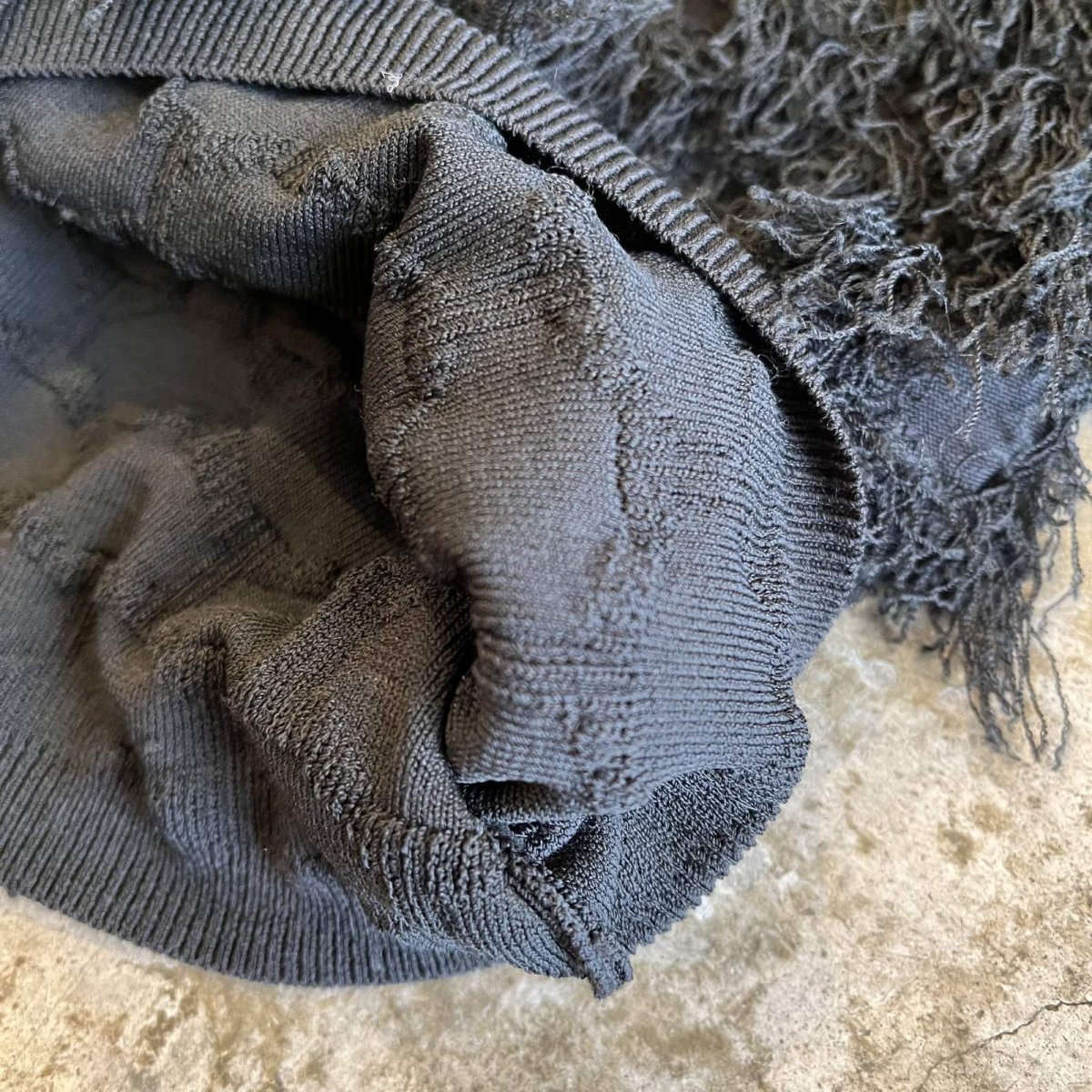 画像5: ALL OVER SHORT FRINGE BOAT NECK DESIGN TOPS / Ladies XS~S (5)