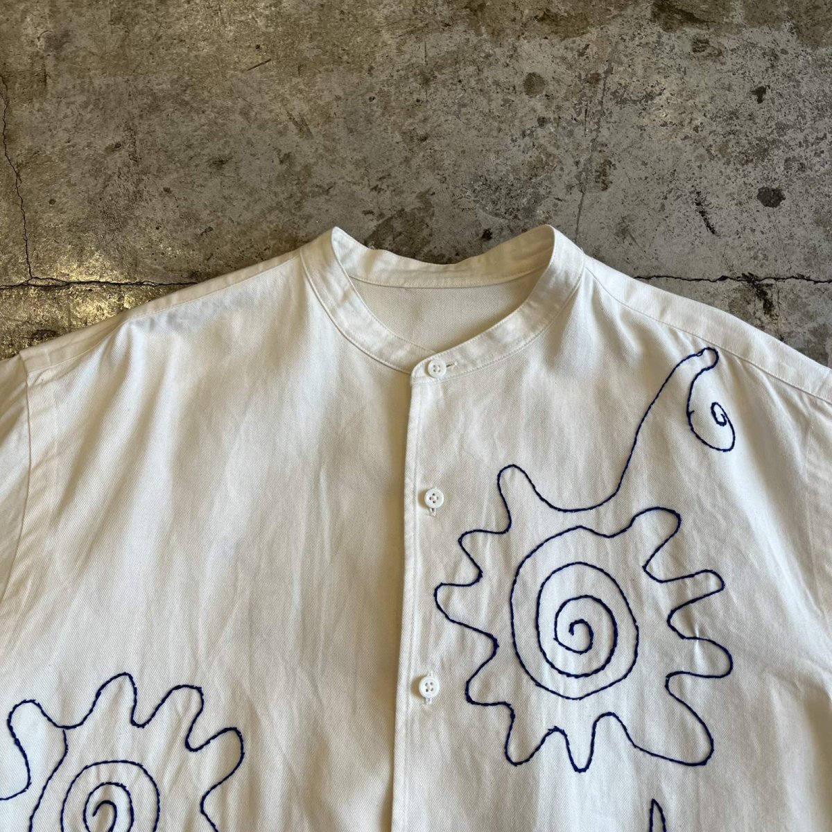 画像7: ART COLOR EMBROIDERY PATTERN LONG DESIGN L/S SHIRT / Ladies L (7)