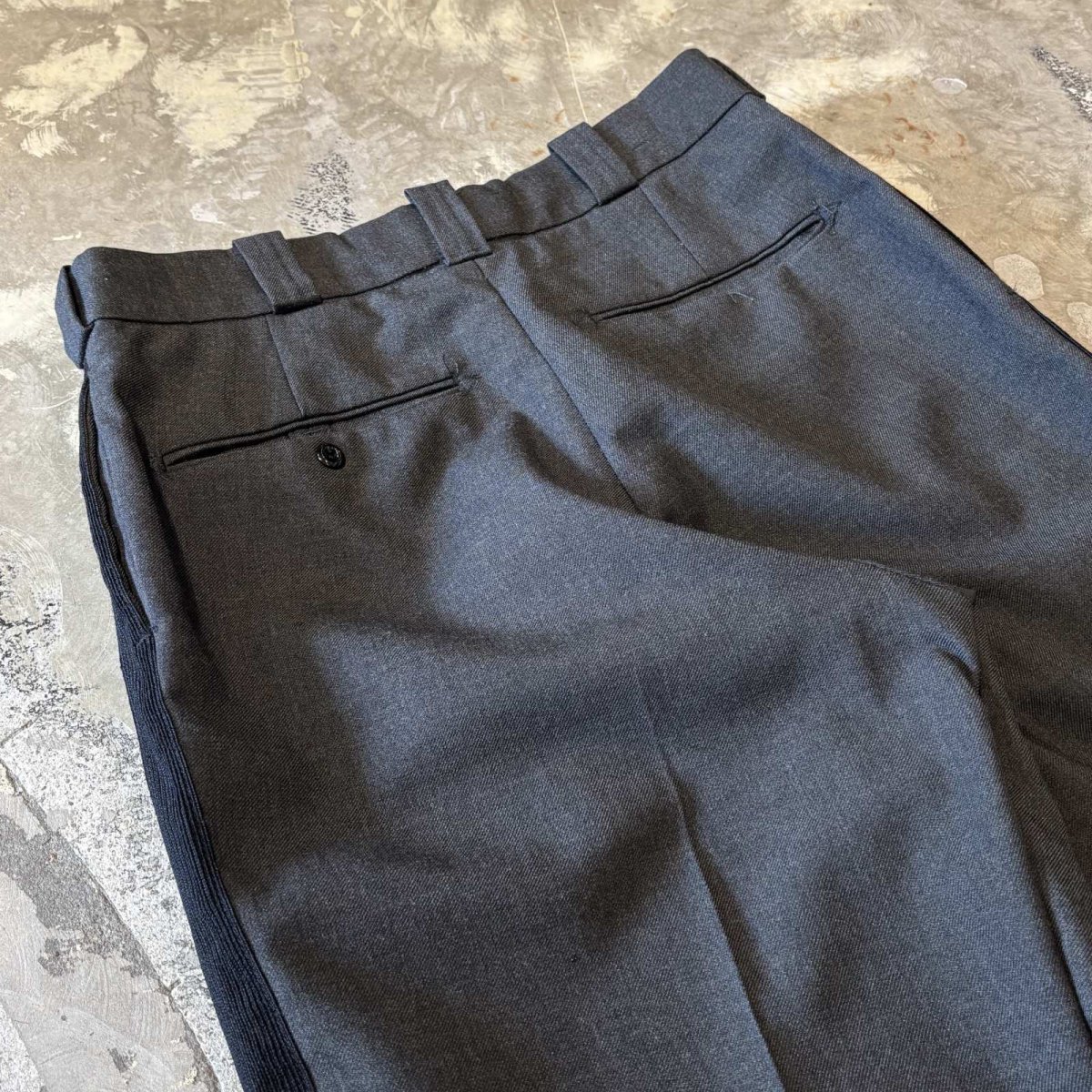 画像9: SIDE LINE WIDE SILHOUETTE SLACKS / W33 (9)