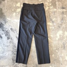 画像2: SIDE LINE WIDE SILHOUETTE SLACKS / W33 (2)