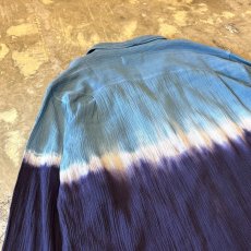 画像9: GRADATION PATTERN OPEN COLLAR L/S SHIRT / Mens M(L) (9)