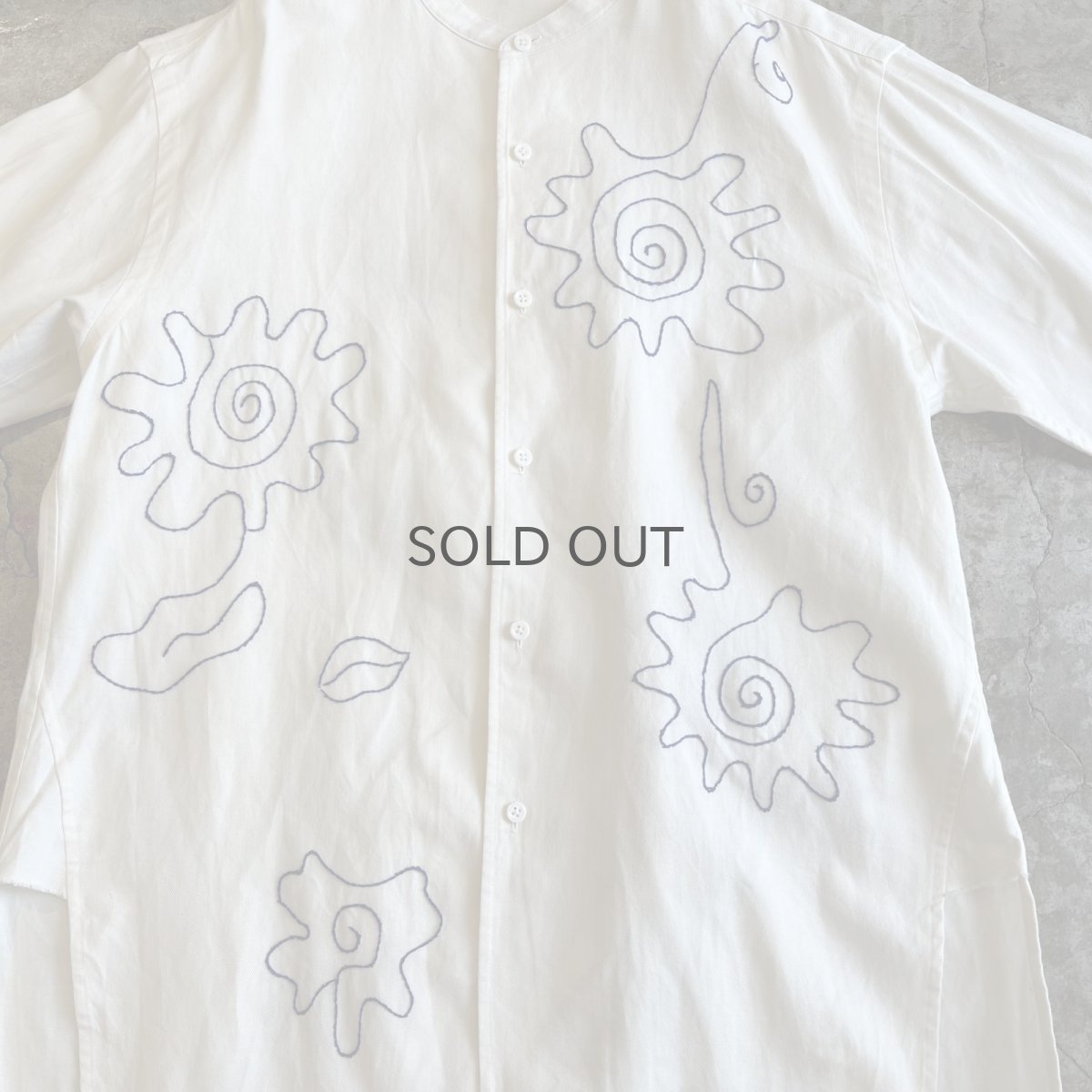 画像9: ART COLOR EMBROIDERY PATTERN LONG DESIGN L/S SHIRT / Ladies L (9)