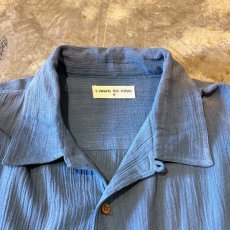 画像10: GRADATION PATTERN OPEN COLLAR L/S SHIRT / Mens M(L) (10)