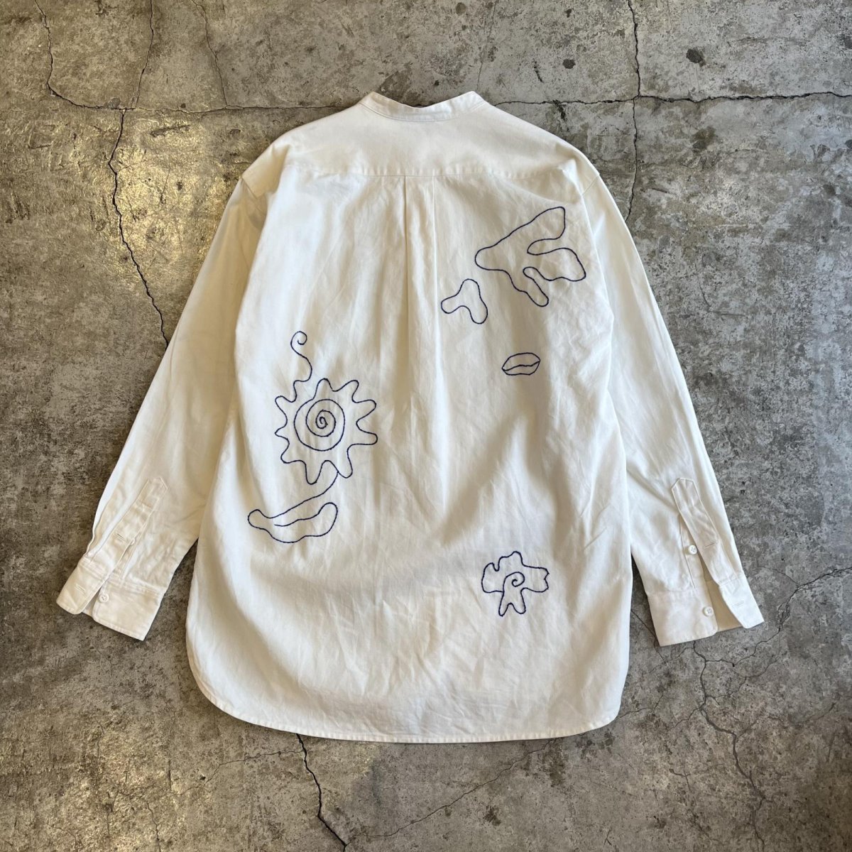 画像2: ART COLOR EMBROIDERY PATTERN LONG DESIGN L/S SHIRT / Ladies L (2)