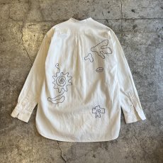 画像2: ART COLOR EMBROIDERY PATTERN LONG DESIGN L/S SHIRT / Ladies L (2)