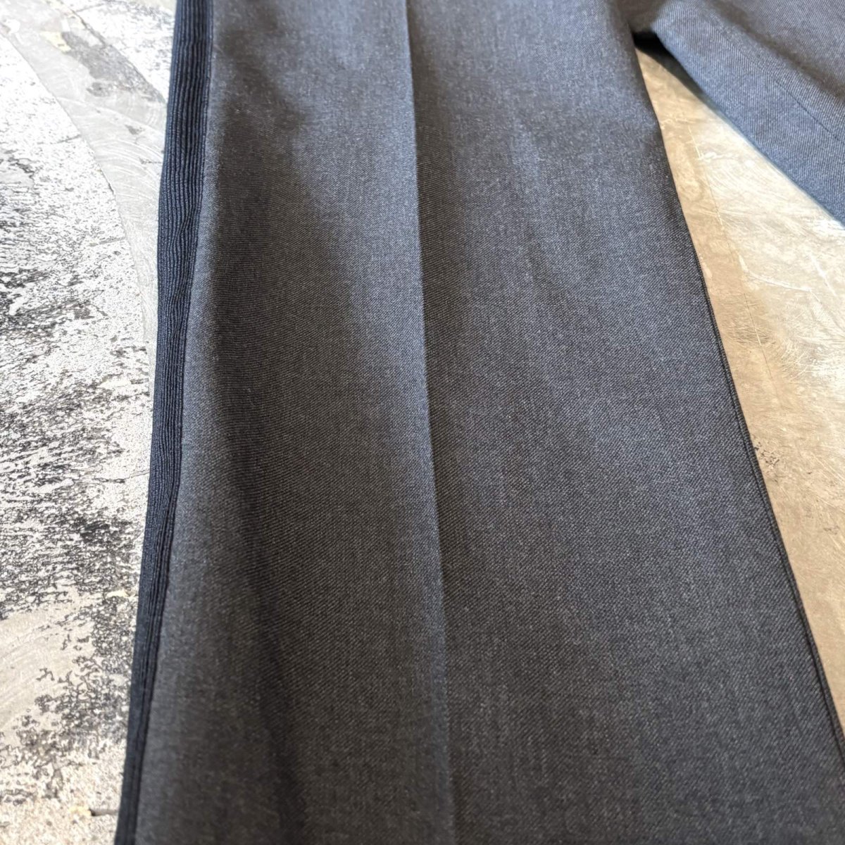 画像7: SIDE LINE WIDE SILHOUETTE SLACKS / W33 (7)