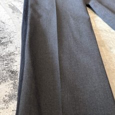 画像7: SIDE LINE WIDE SILHOUETTE SLACKS / W33 (7)
