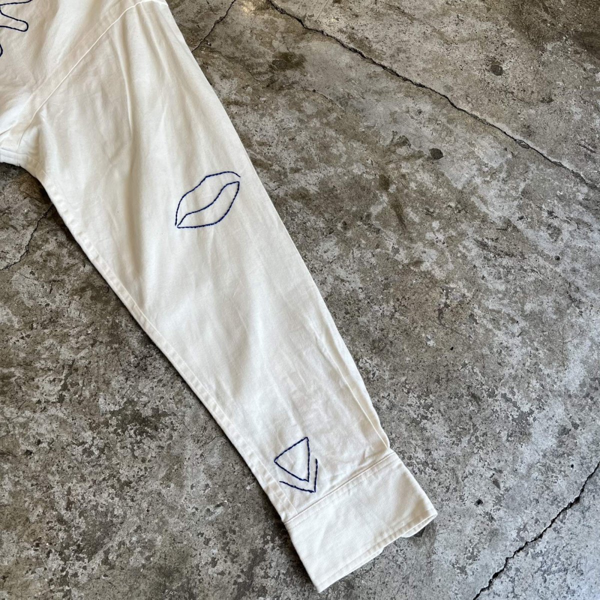 画像6: ART COLOR EMBROIDERY PATTERN LONG DESIGN L/S SHIRT / Ladies L (6)