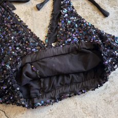 画像5: 【FREE PEOPLE】COLOR SEQUINS CROSS DESIGN BUSTIER / Ladies XS(S~M) (5)