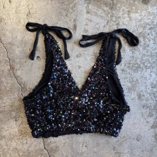 画像2: 【FREE PEOPLE】COLOR SEQUINS CROSS DESIGN BUSTIER / Ladies XS(S~M) (2)