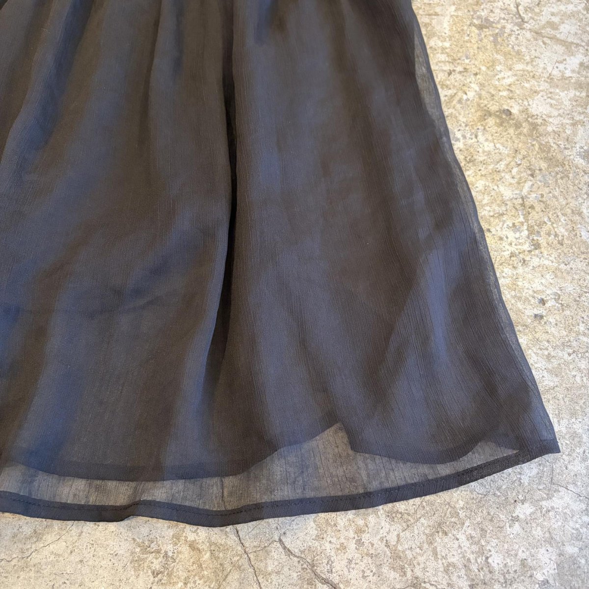 画像8: BLACK COLOR DESIGN TIERED DESIGN SKIRT / W25~W31 (8)