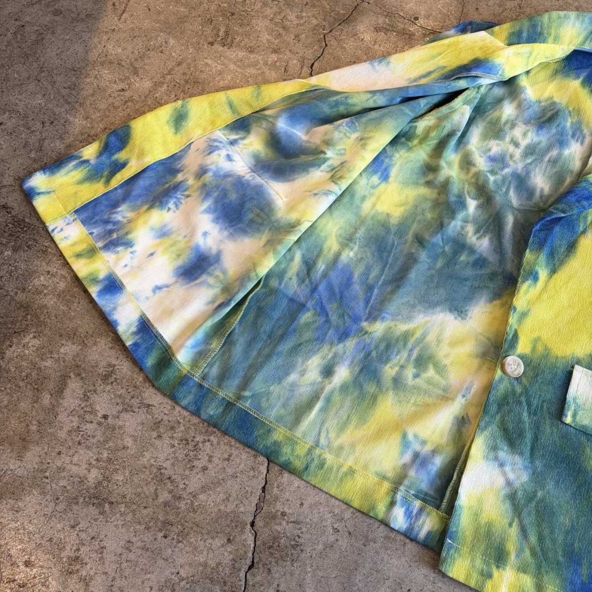 画像5: TIEDYE ALL OVER PATTERN COLOR TAILORED JACKET / Ladies L (5)