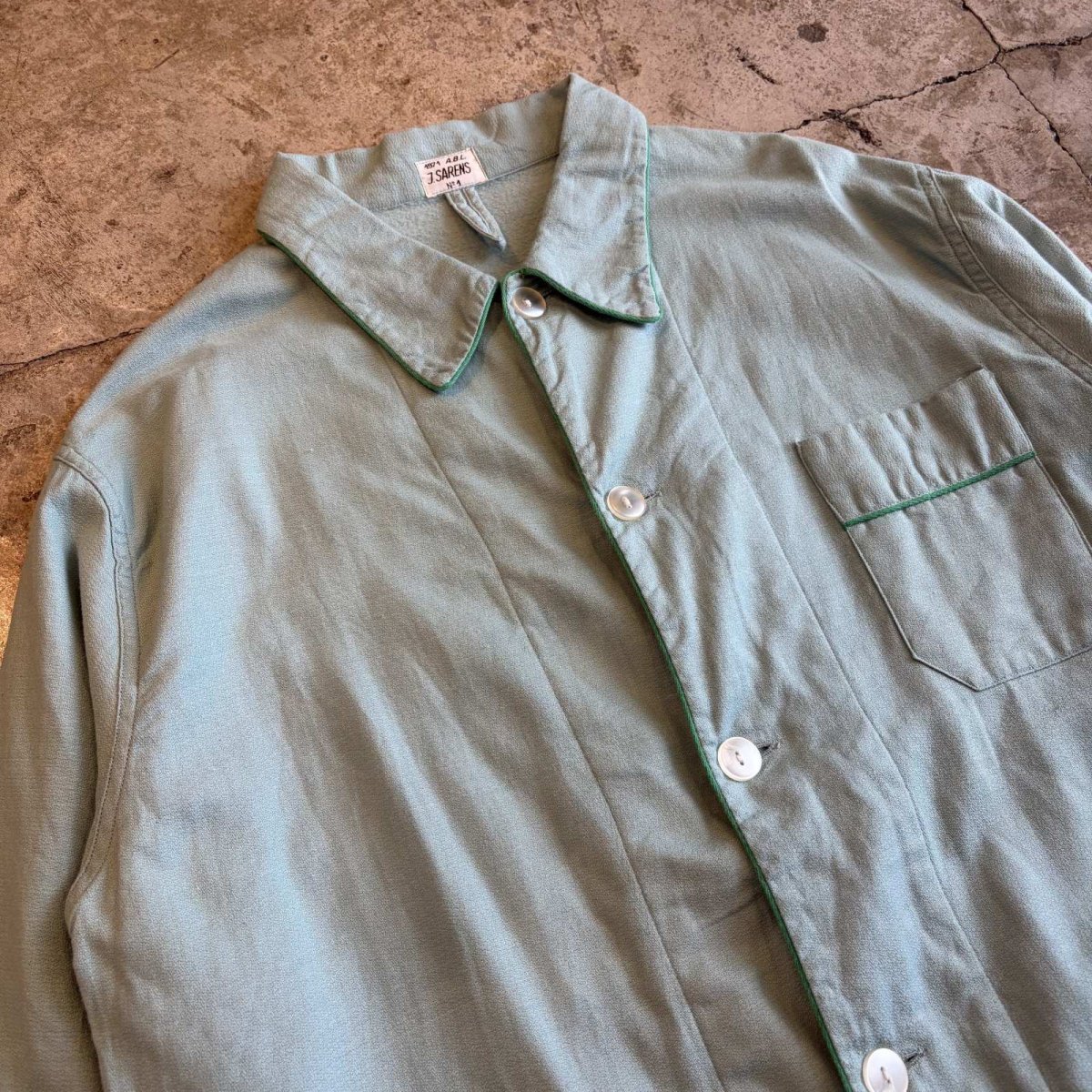 画像3: 70's 3POCKET DESIGN PAJAMAS L/S SHIRT / Ladies L (3)