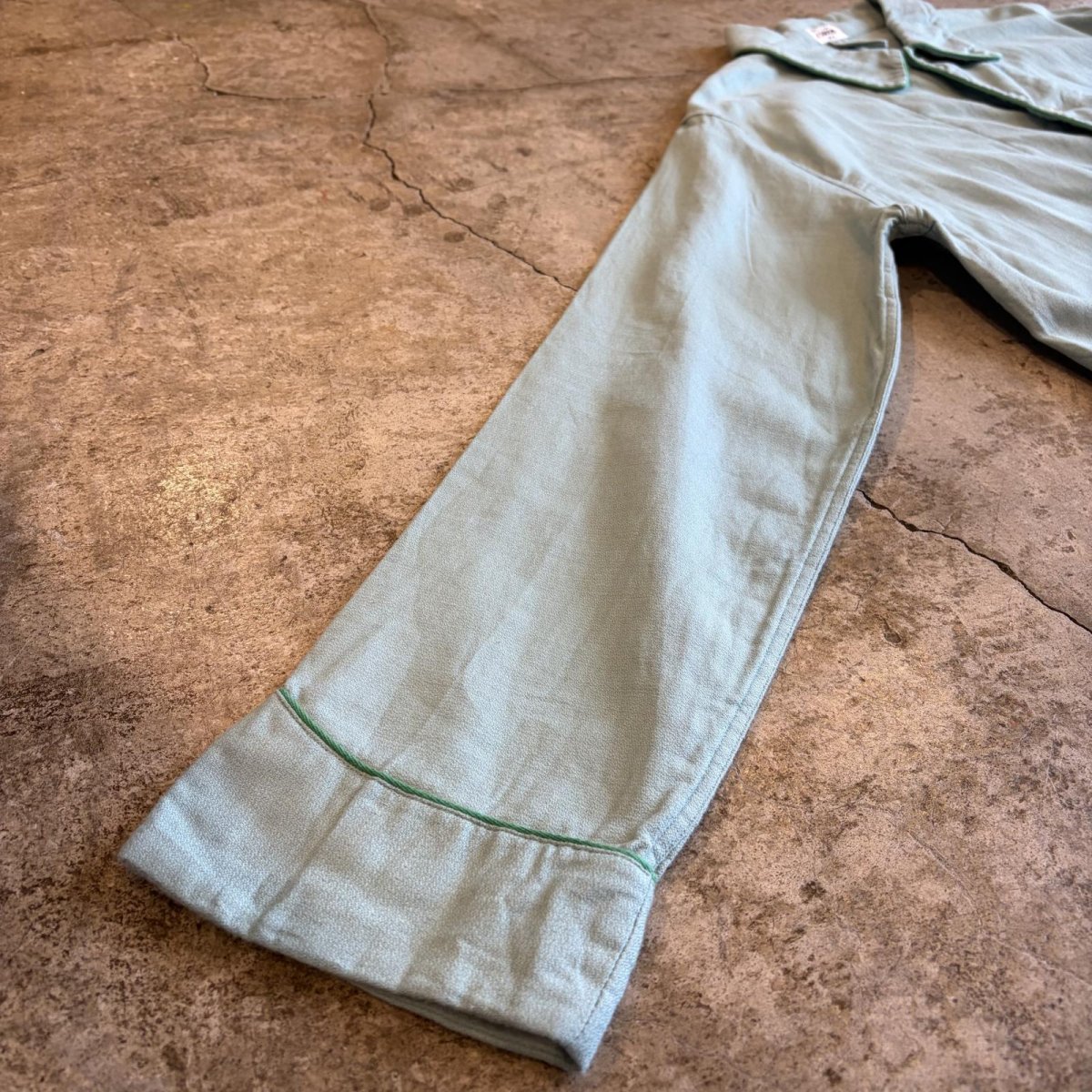 画像6: 70's 3POCKET DESIGN PAJAMAS L/S SHIRT / Ladies L (6)