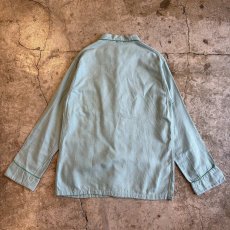 画像2: 70's 3POCKET DESIGN PAJAMAS L/S SHIRT / Ladies L (2)
