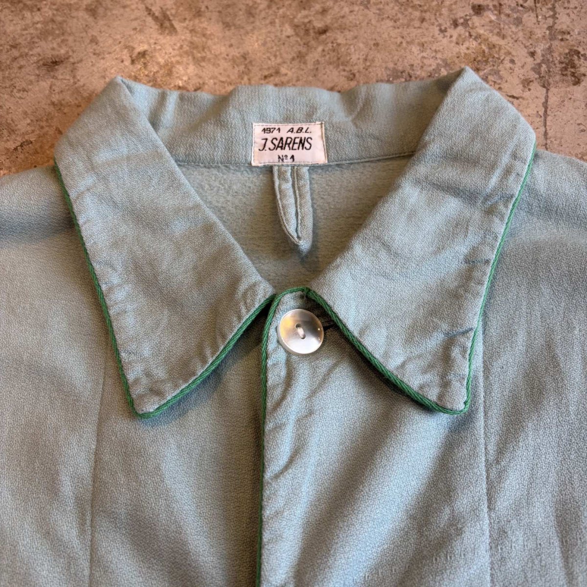 画像8: 70's 3POCKET DESIGN PAJAMAS L/S SHIRT / Ladies L (8)