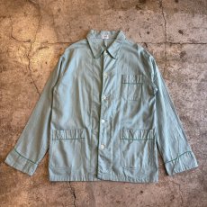 画像1: 70's 3POCKET DESIGN PAJAMAS L/S SHIRT / Ladies L (1)