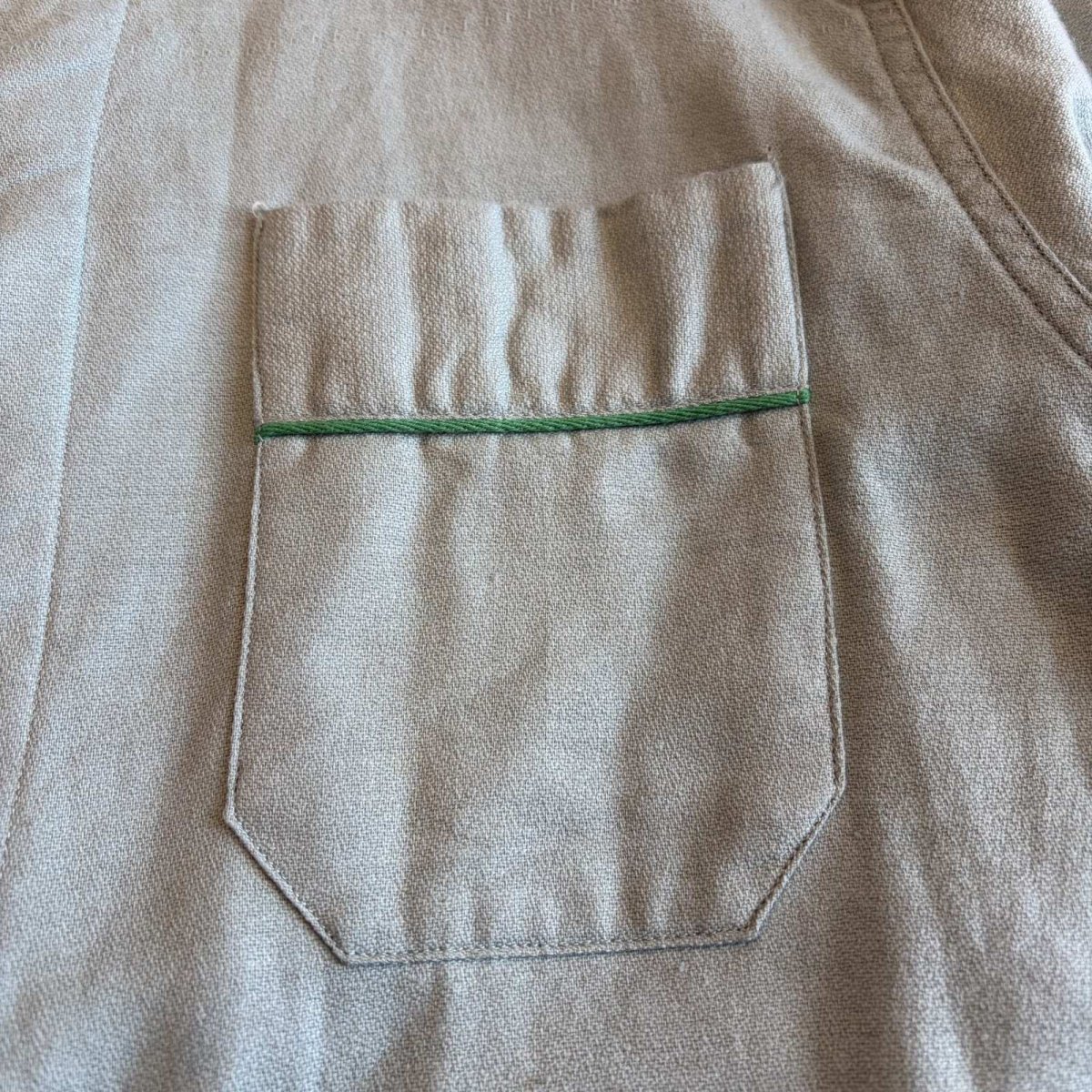 画像4: 70's 3POCKET DESIGN PAJAMAS L/S SHIRT / Ladies L (4)