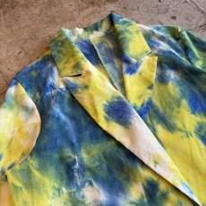 画像3: TIEDYE ALL OVER PATTERN COLOR TAILORED JACKET / Ladies L (3)