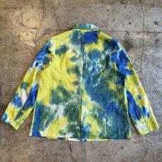 画像2: TIEDYE ALL OVER PATTERN COLOR TAILORED JACKET / Ladies L (2)