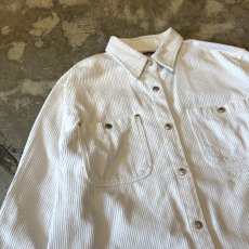 画像3: WHITE COLOR SNAP BUTTON CORDUROY JACKET / Mens L  (3)